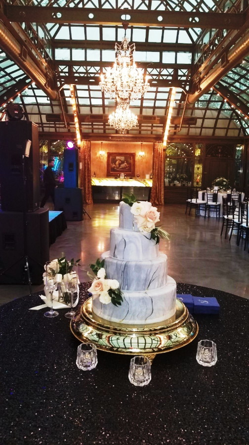 Wedding Bliss Events Bryan Museum  White Rose Wedding Cake